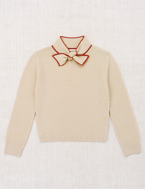 [MISHA &amp; PUFF] Bow Scout Sweater - Alabaster [8Y,10Y]