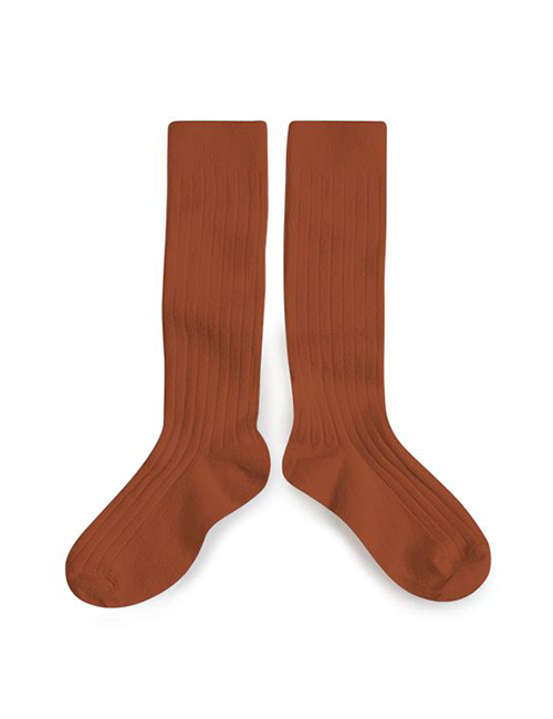 [COLLEGIEN] Ribbed Knee-high Socks (N0.939)