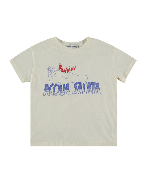 [FRESH DINOSAURS]T-shirt _ Aqua Salata