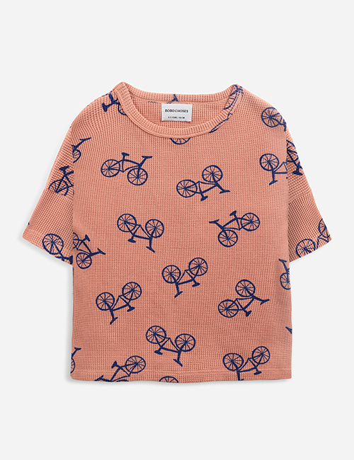 [BOBO CHOSES]  Bicycle all over short sleeve T-shirt