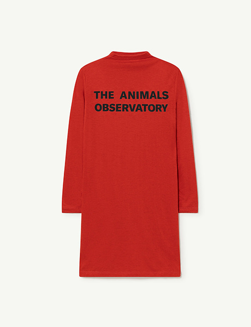 [The Animals Observatory] DRAGON KIDS DRESS _ Red