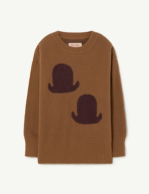 [The Animals Observatory] GRAPHIC BULL KIDS+ SWEATER _ Brown