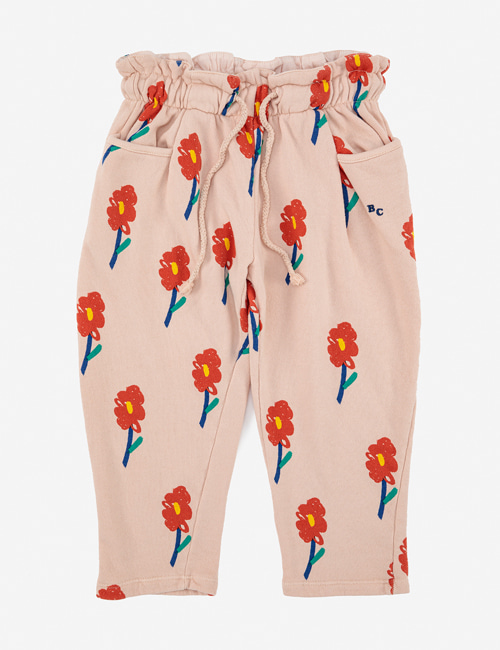[BOBO CHOSES]  Flowers all over jogging pants [10-11Y,12-13Y]
