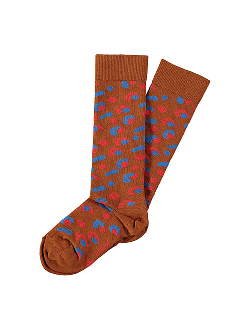 [BONMOT] Sock bonmot leopard _ Wood