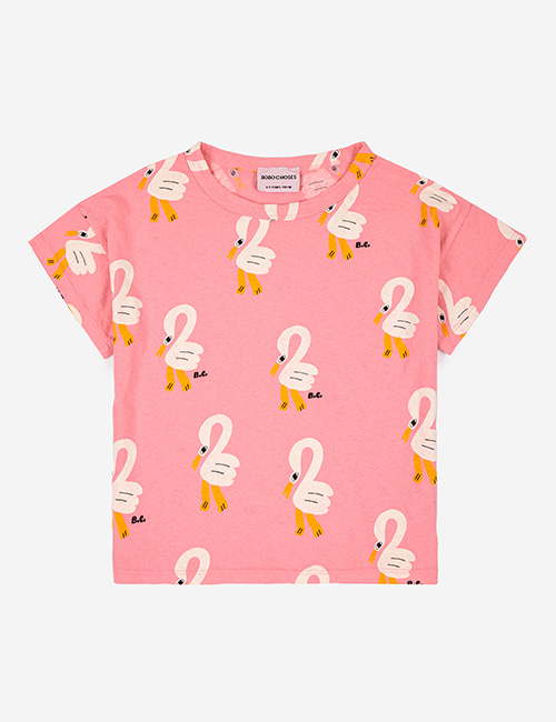 [BOBO CHOSES] Pelican all over T-shirt [8-9y, 10-11y]