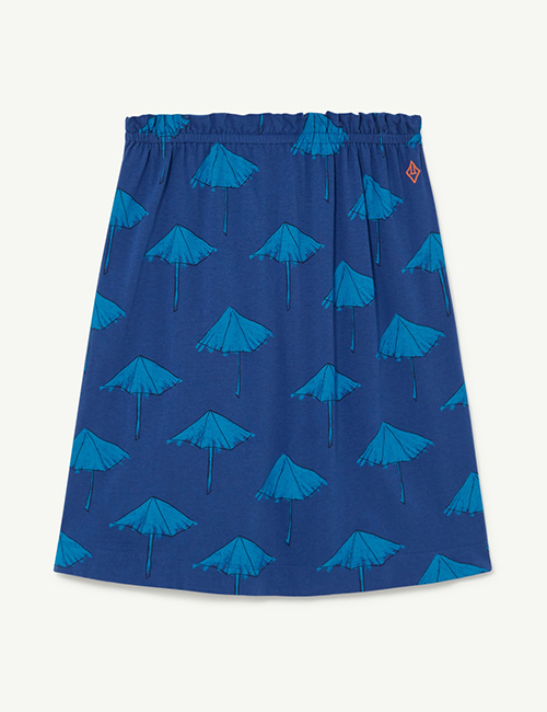 [The Animals Observatory]  Deep Blue Kitten Skirt [10Y, 12Y]