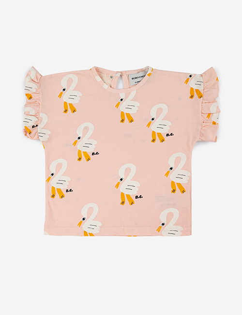 [BOBO CHOSES] Pelican all over ruffle T-shirt [12m, 18m]