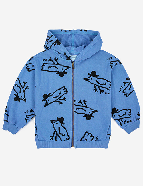 [BOBO CHOSES] Mr Birdie zipped sweatshirt [4-5y, 10-11y, 12-13y]