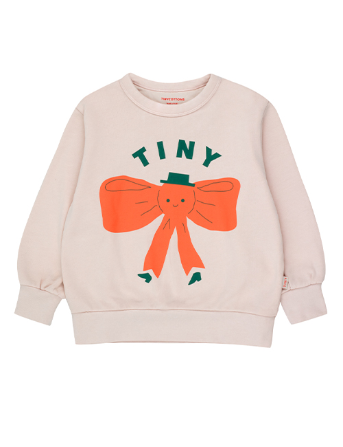 [TINY COTTONS]  TINY BOW SWEATSHIRT_soft pink [6Y, 10Y]