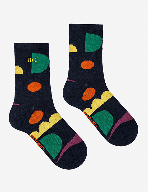 [BOBO CHOSES] Multicolor Shapes long socks [23-25,29-31,35-37]