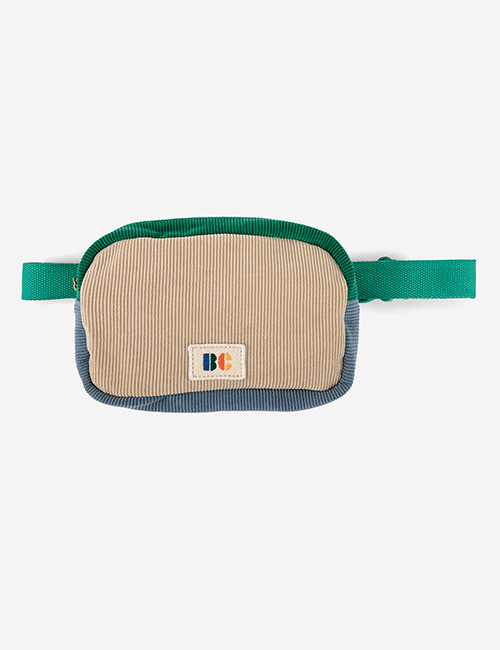 [BOBO CHOSES] Corduroy color block belt pouch
