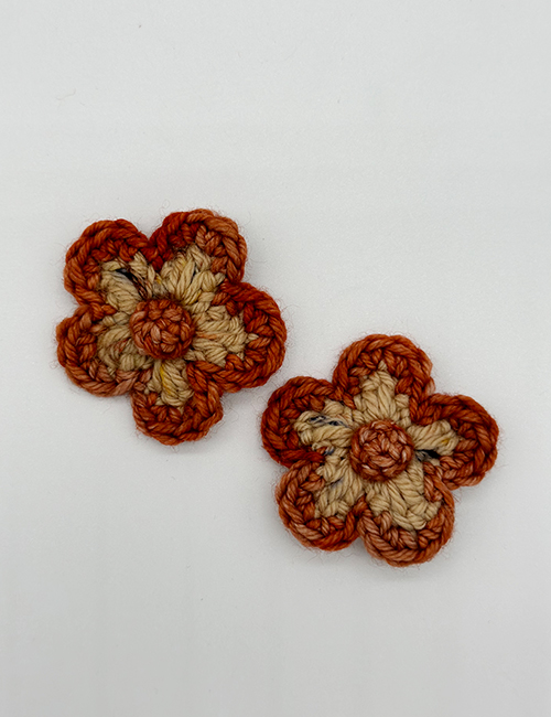 [MISHA AND PUFF] Medium Flower Clip Set - Camel Confetti