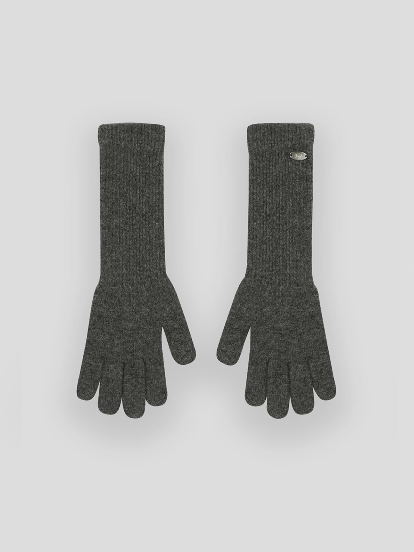 WOOL LONG GLOVES  [CHARCOAL]