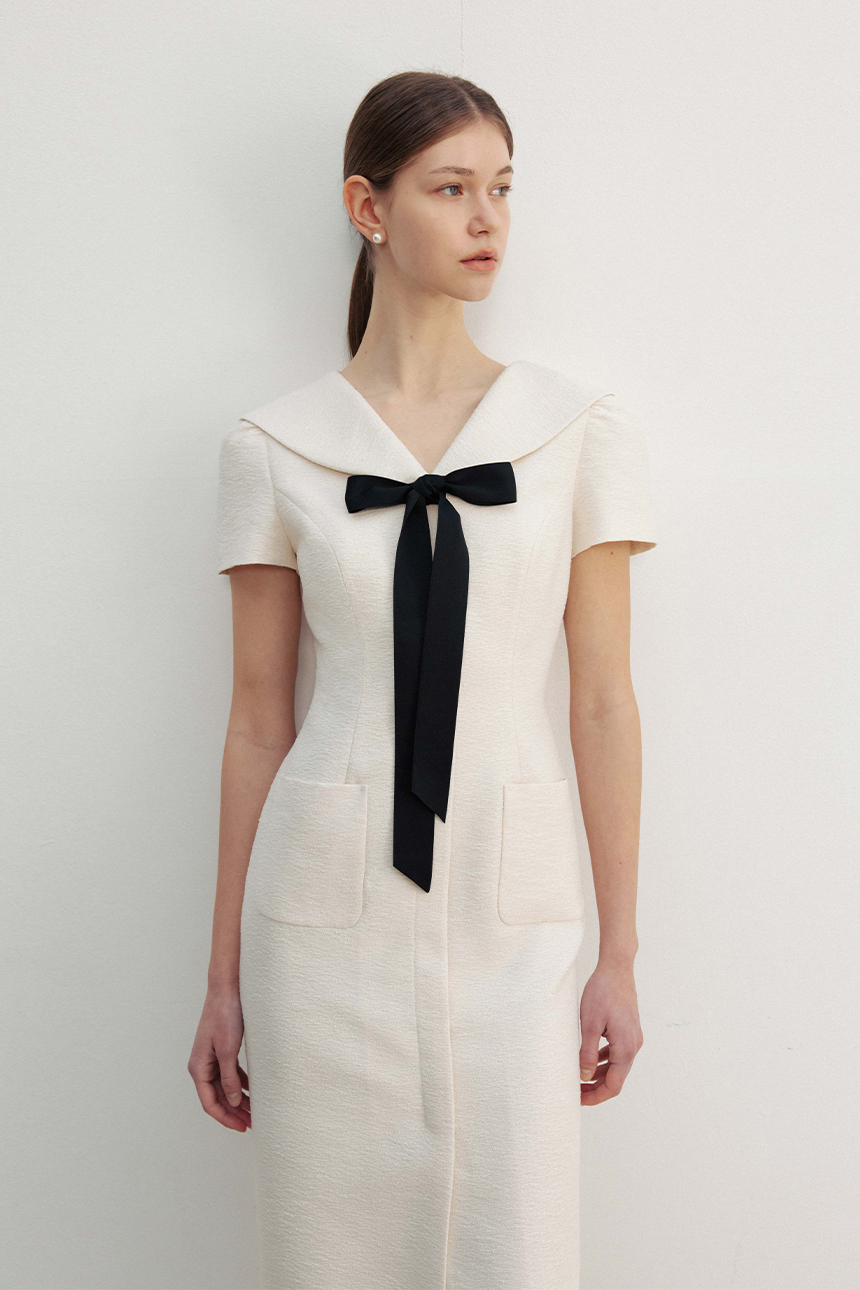 BAU by Bride And You★ Sailor ribbon H-line long dress ★2色 Plan your wedding with bride and you