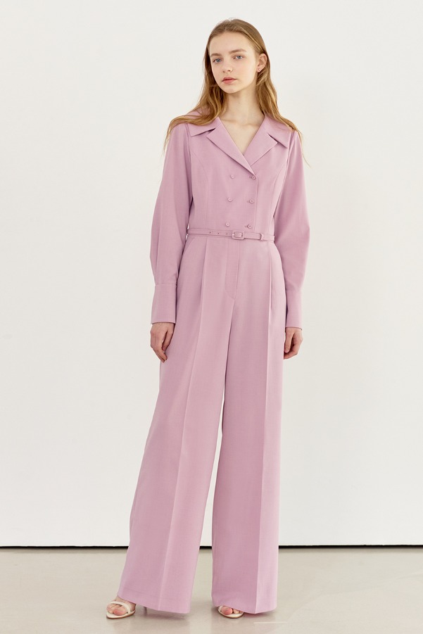 HEATHER Double breasted jumpsuit (Spring lilac)