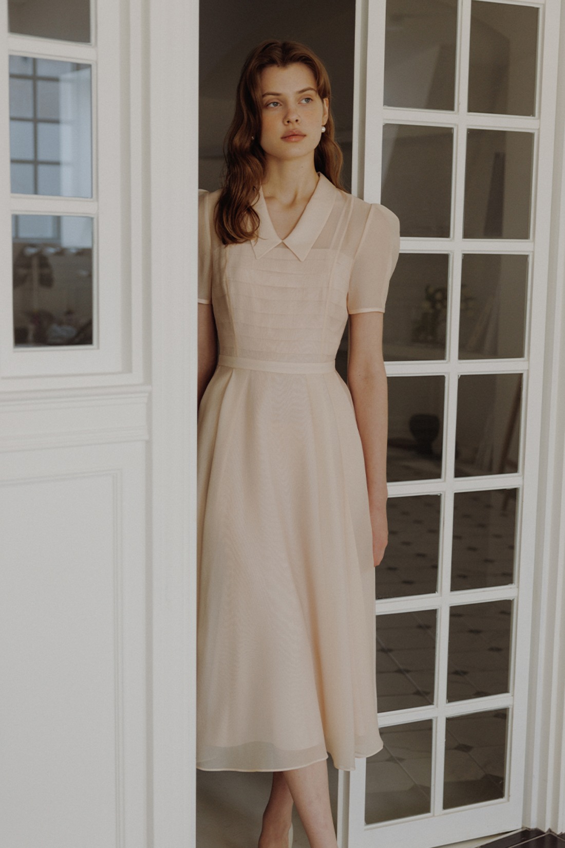 ワンピース [BAU by Bride And You] JAMIE Round voluminous long dress Plan your wedding with bride and you