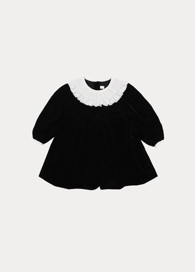 [SALE][KIDS] 레이스 카라 벨벳 드레스