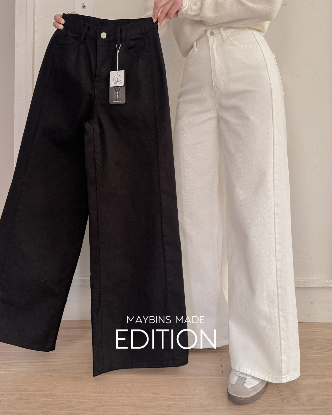 demavie 変形ワイドパンツ　最終値下げ❗️ センスのあるデイリースタイル、MAYBINS!