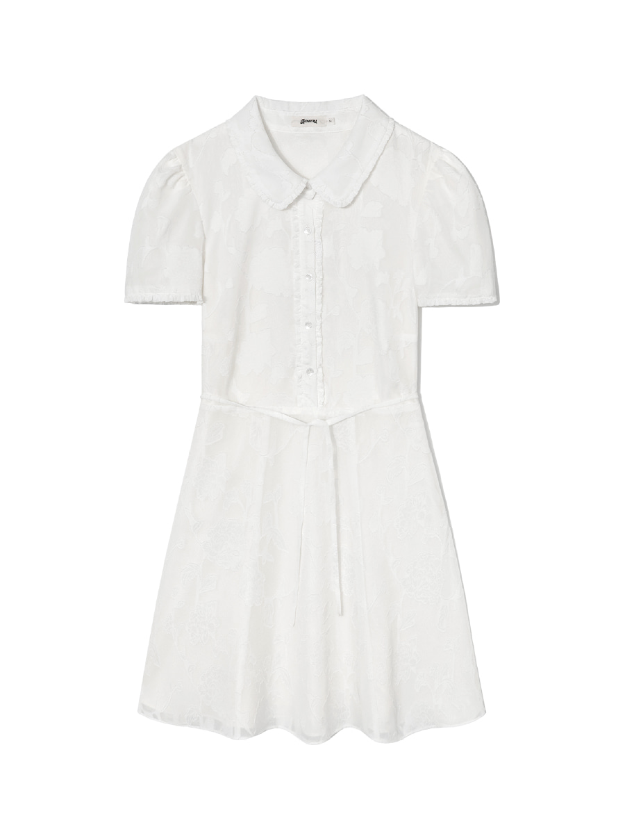 DIANA CHIFFON DRESS (WHITE)