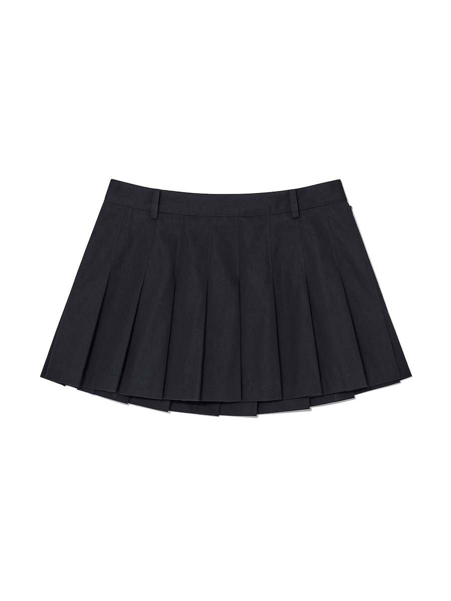 GIRLFRIEND PLEATED MINI SKIRT (NAVY)