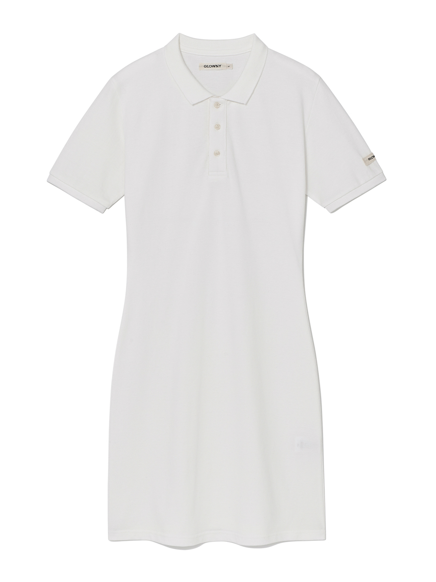 HERITAGE POLO DRESS (WHITE)