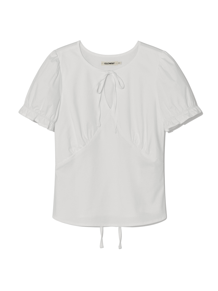 LILY PUFF BLOUSE TOP (WHITE)