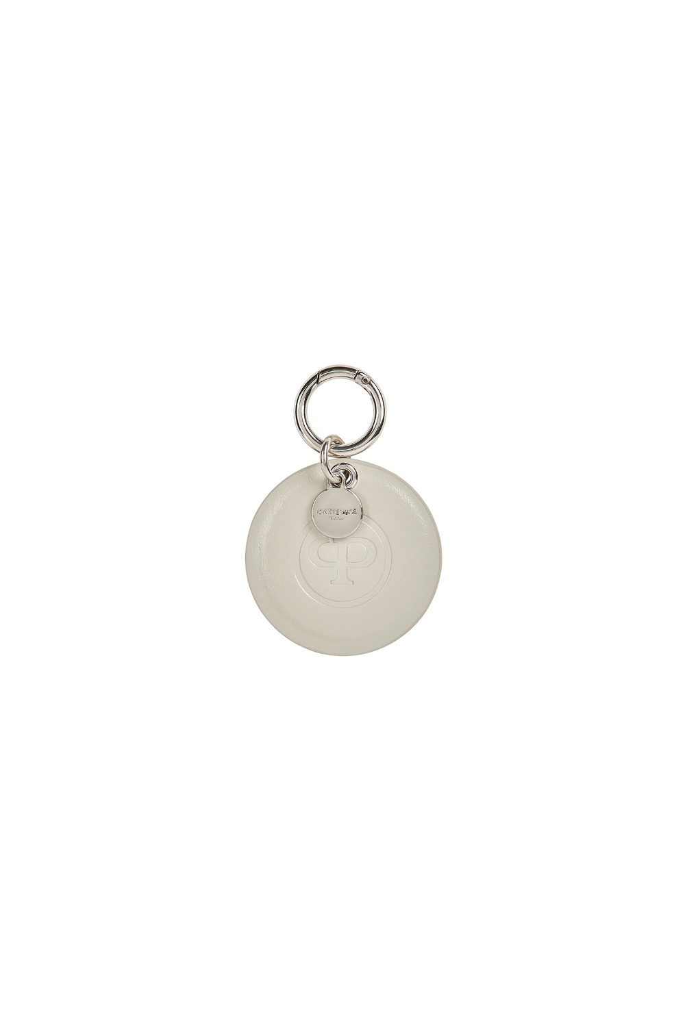 CP ROUND KEY RING(CREAMY OYSTER)
