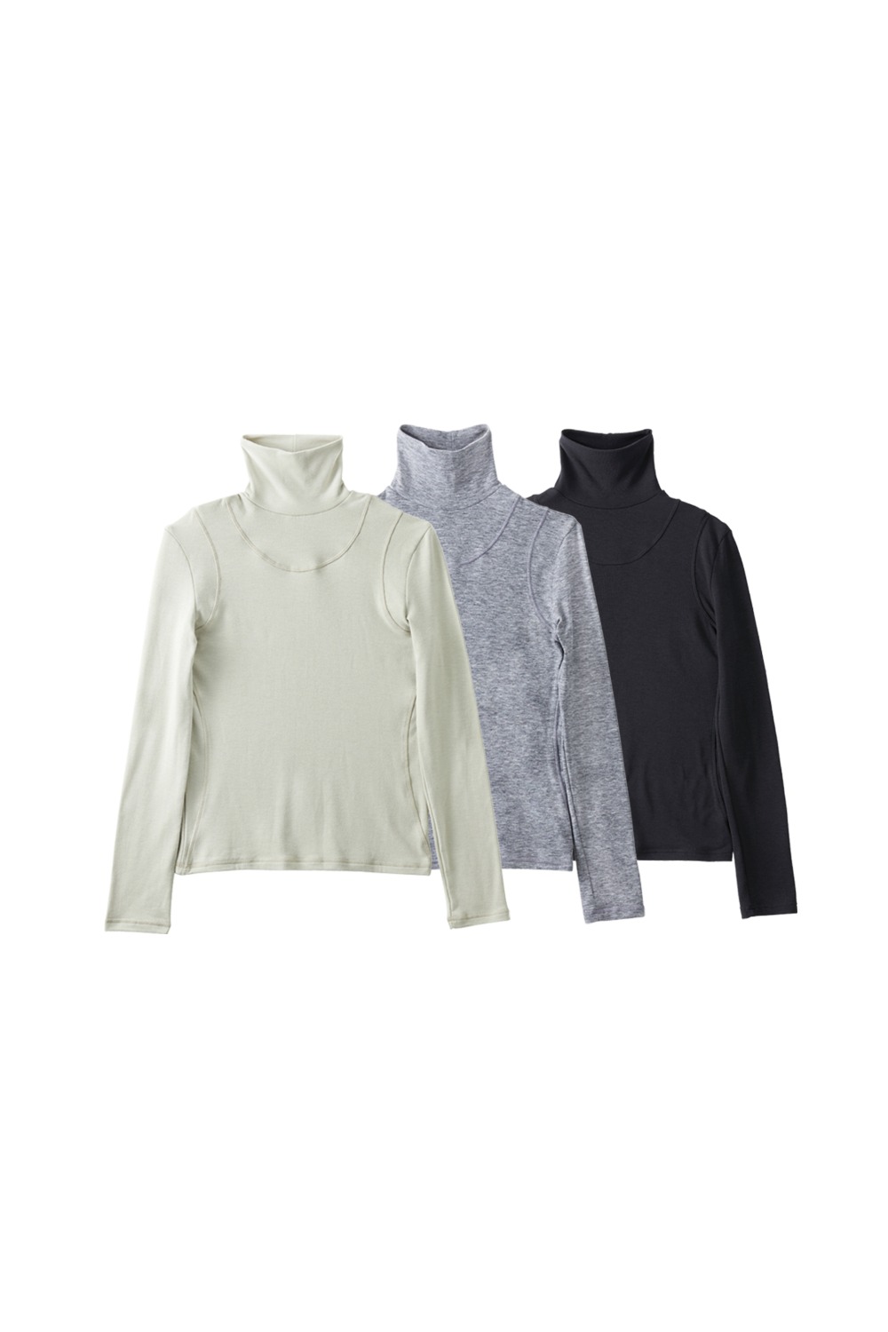 CP LAYERED TURTLENECK(3COLORS)