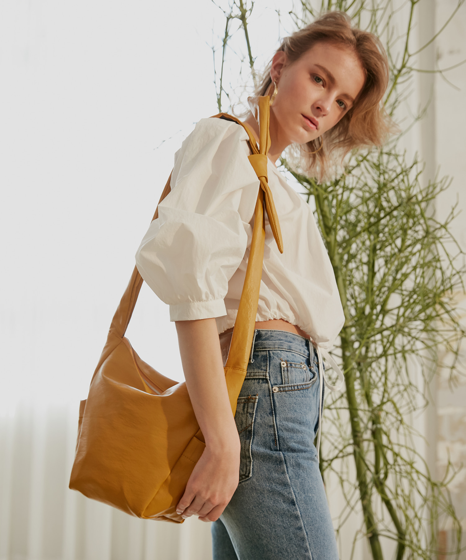 【CHRISTINE PROJECT】Reborn Bag Small Mustard christineproject - CROSS