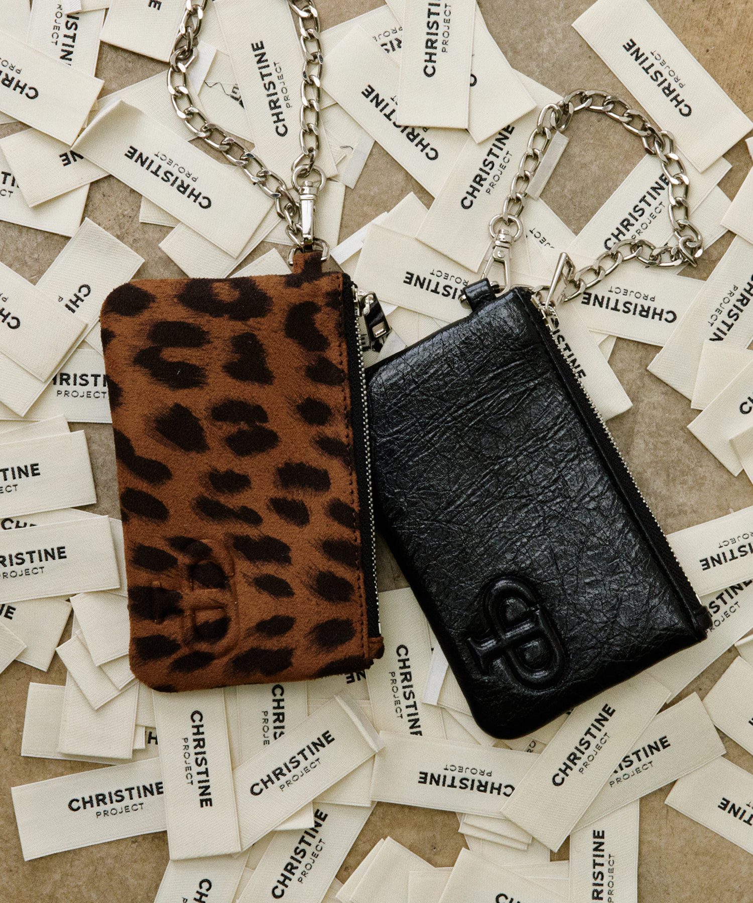 【CHRISTINE PROJECT】CP Foldable Card Wallet 2colors CHRISTINE PROJECT】CP Foldable Card Wallet 2colors