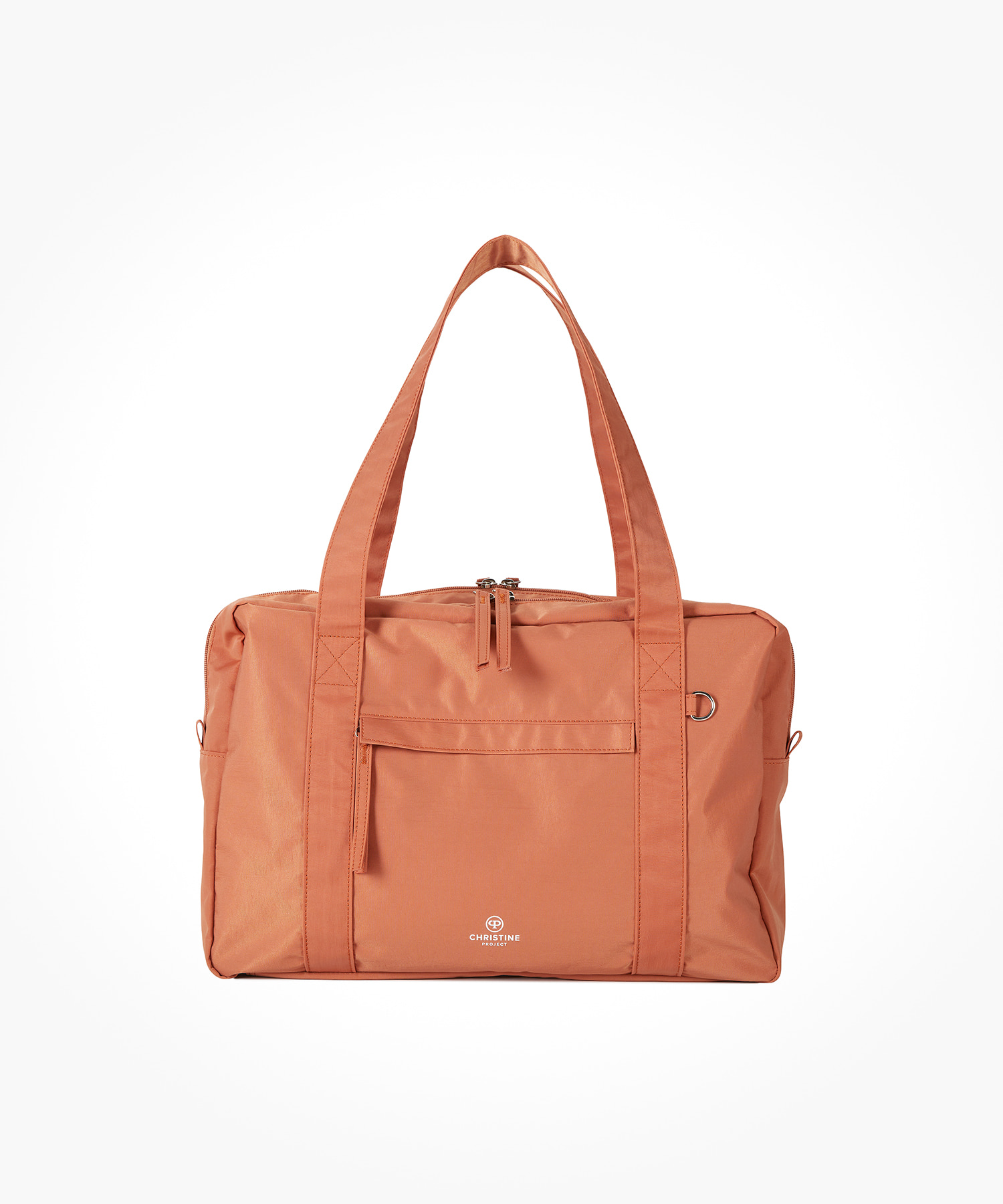 christineproject - LITE TWO ZIPPER NYLON BAG LARGE(LIME OLIVE)