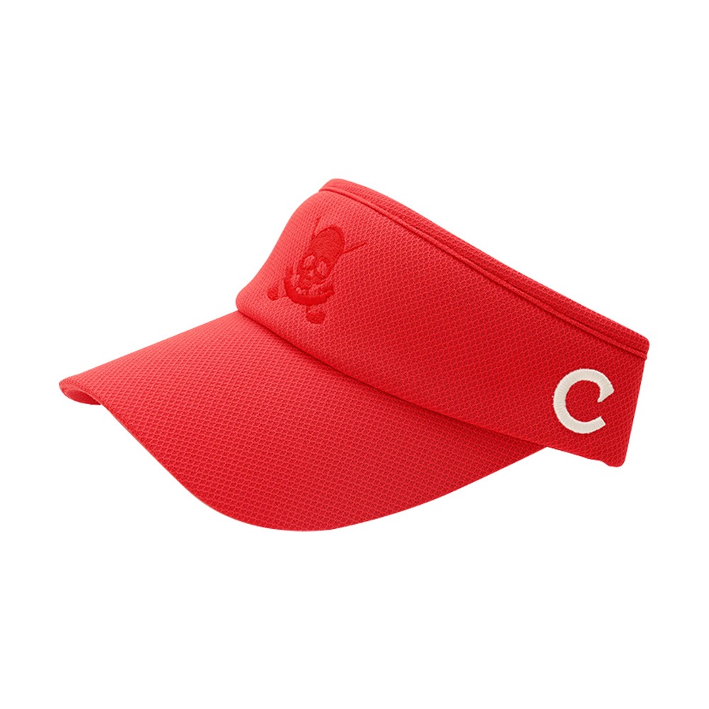 C23M-HT003W<br>캔디 파스텔 바이저 (Red/White C logo)