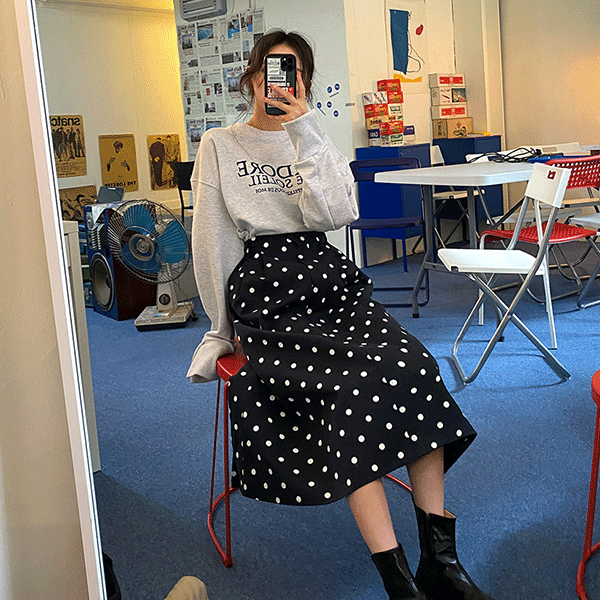 Unquestionably Dots Skirt