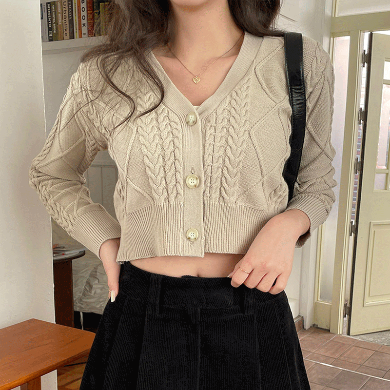 Fun Time Planned Knit Cropped Cardigan
