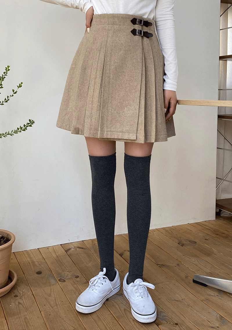 Multiple Times Wool Mini Skirt_CJSK20N004