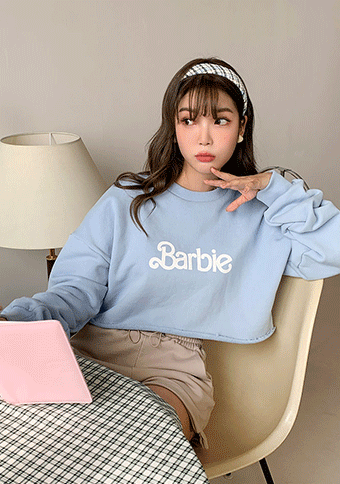 Barbie Diary. Good morning Crop Sweatshirt