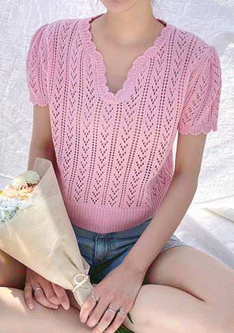 Earth Laughs In Flower Knit Top