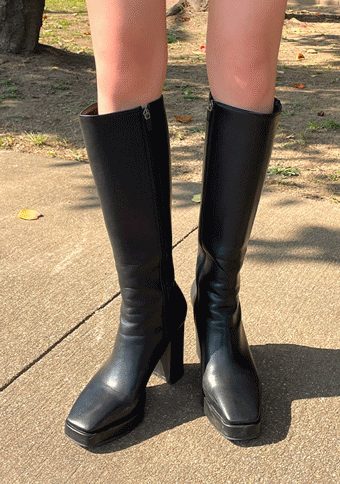 スクエアモダンロング boots 9cm