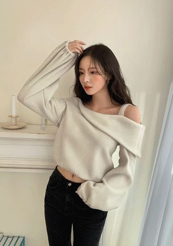 More Powerful Off-Shoulder Knit Top
