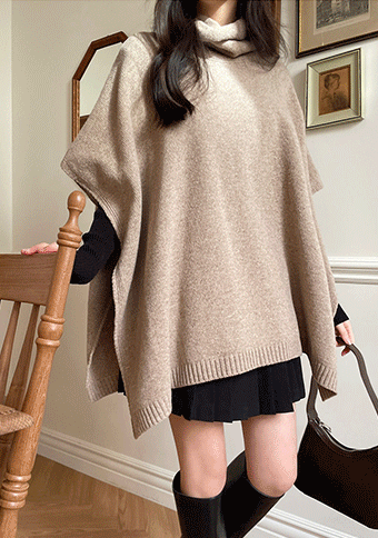 Millions Things To Do Wool Cape Top