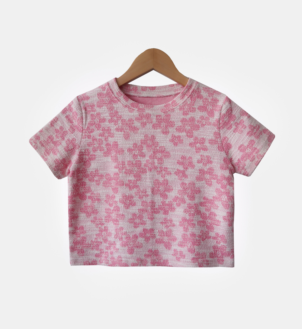 반팔 티셔츠 핑크 색상 이미지-S280L24