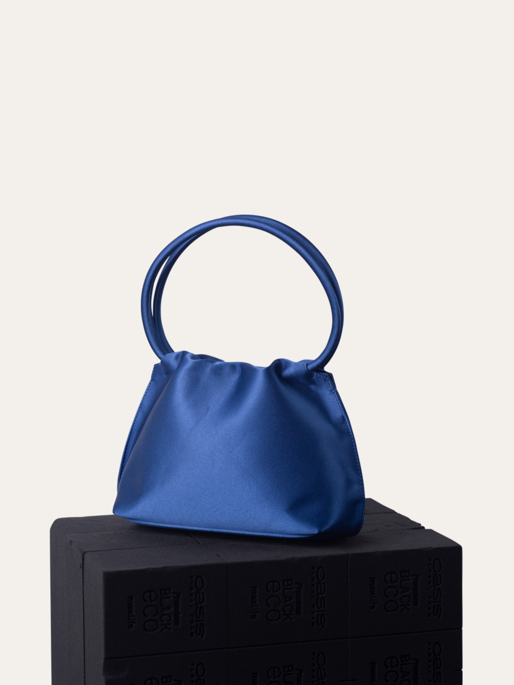 Karen Mini Bag Blue - Satin