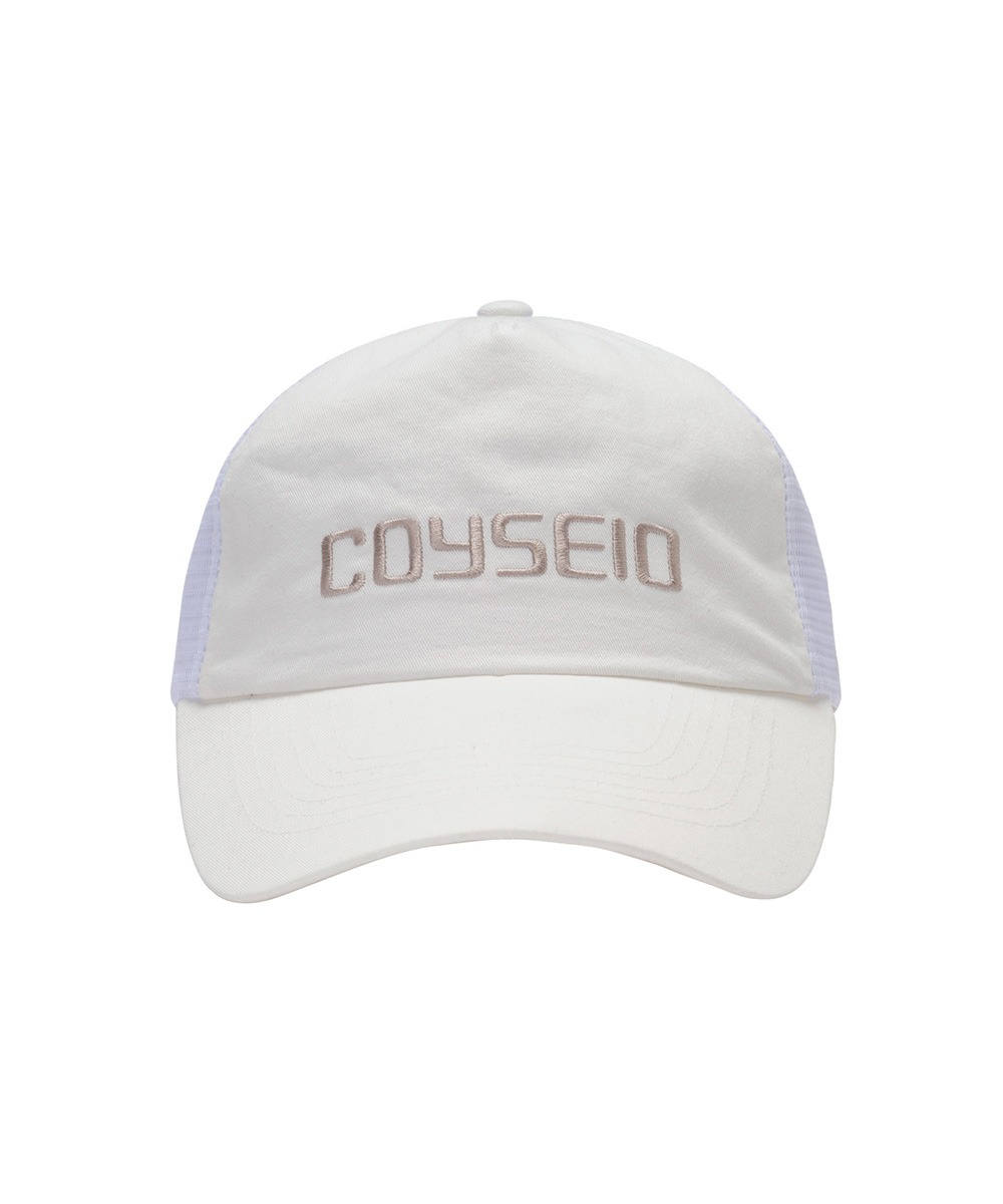 COYSEIO코이세이오 LOGO MESH CAP WHITE