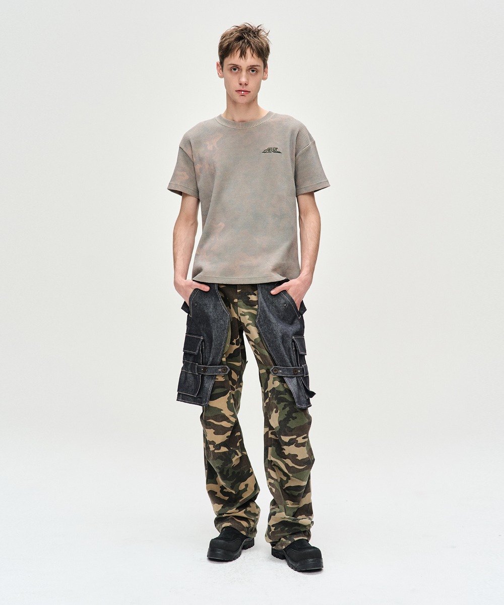 Andersson Bell앤더슨벨 UNISEX CAMOUFLAGE WAFFLE T-SHIRTS atb1087u(SAND)