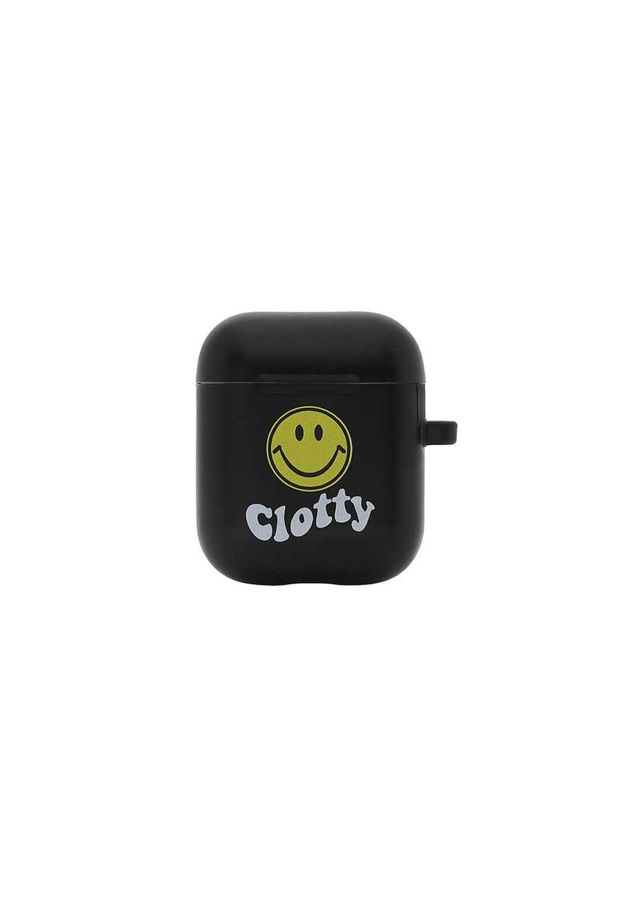 SMILE WAVE AIRPODS CASE[BLACK]
