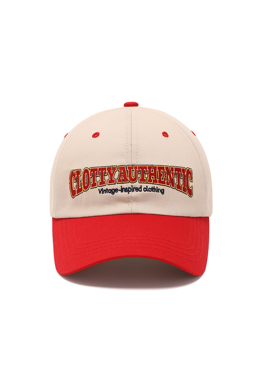 AUTHENTIC LOGO BALL CAP[RED]