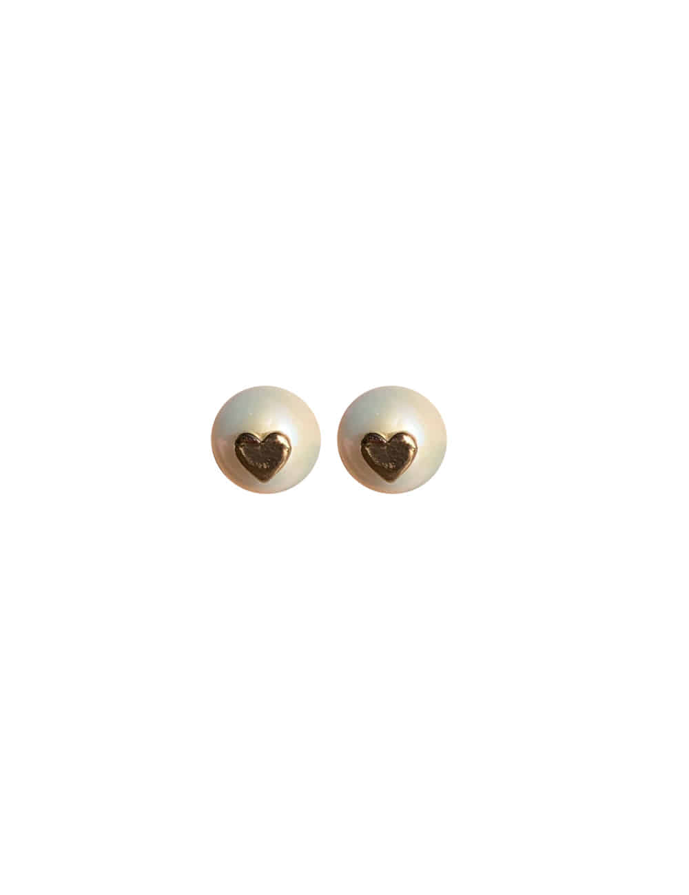 Lavish Heart Pin Pearl Earrings _ 925silver 라비쉬에