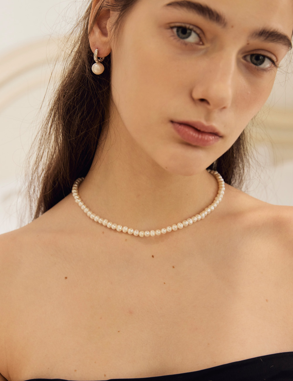 Vibe Fresh Water Pearl Necklace 라비쉬에