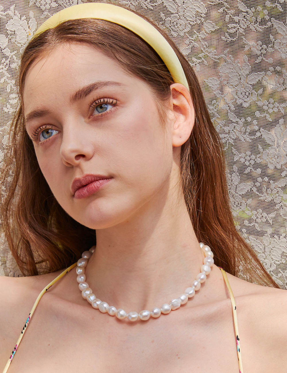 Mine Bold Fresh Water Pearl Necklace 라비쉬에