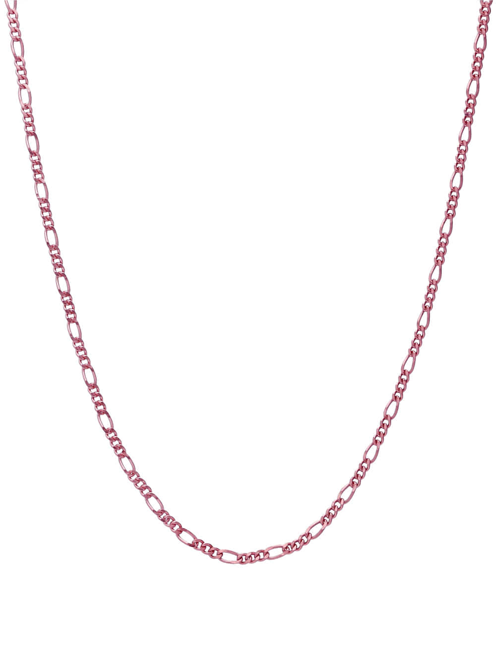 925 Silver Color Coated Chain Necklace _ 블랙 핑크 브라운 체인목걸이 라비쉬에